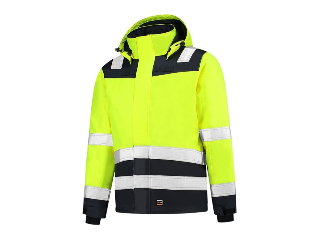 Midi Parka High Vis Bicolor T51 Pracovní bunda unisex (Velikost M, Barva fluorescenční žlutá)