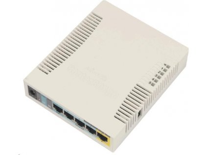 RouterBoard Mikrotik RB951Ui-2HnD 128 MB RAM, 600 MHz, 5x LAN, 1x 2,4 GHz, 802.11n, L4