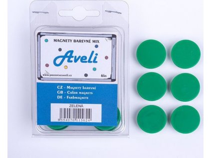 Set magnetů AVELI, zelená barva