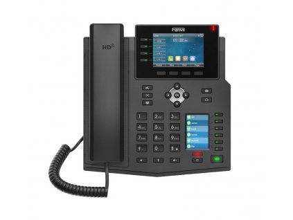 Fanvil X5U SIP telefon, 3,5"bar.disp.+ 2,4" disp., 16SIP, 4link.tl., 30DSS tl., BT, dual Gbit
