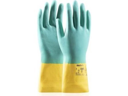 12ks - Chemické rukavice AlphaTec® 87-900 (ex Bi-colour®)