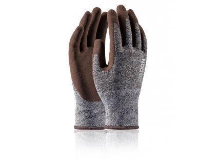 12ks - Máčené rukavice ARDON®NATURE TOUCH - s prodejní etiketou, hnědé