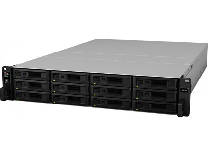 Synology RackStation RS3618XS - Server NAS - 12 zásuvky - k upevnění na regál - SATA 6Gb/s - RAID RAID 0, 1, 5, 6, 10, JBOD, RAID F1 - RAM 8 GB - Gigabit Ethernet - iSCSI podpora - 2U