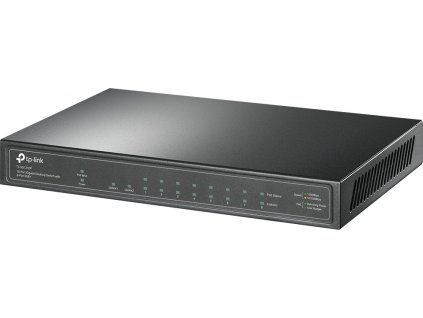 TP-Link TL-SG1210P - Přepínač - neřízený - 8 x 10/100/1000 (PoE+) + 1 x 10/100/1000 (uplink) + 1 x Gigabit SFP (uplink) - desktop - PoE+ (63 W)