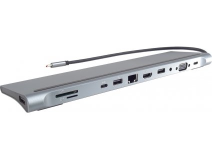 PremiumCord USB-C Full Size MST Dokovací stanice vhodná pod notebook