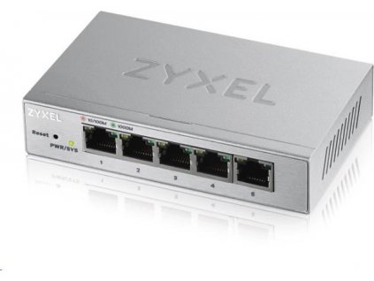 Zyxel GS1200-5 - Přepínač - řízený - 5 x 10/100/1000 - desktop