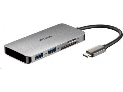 D-Link DUB-M610 6-in-1 USB-C Hub with HDMI/Card Reader/Power Delivery