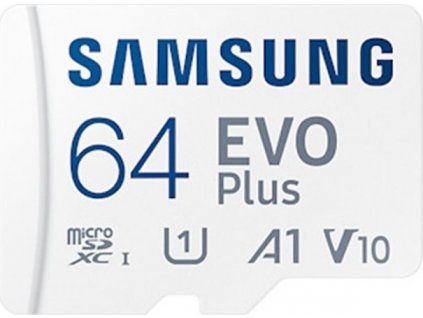 Samsung EVO Plus/micro SDXC/64GB/130MBps/UHS-I U1 / Class 10/+ Adaptér