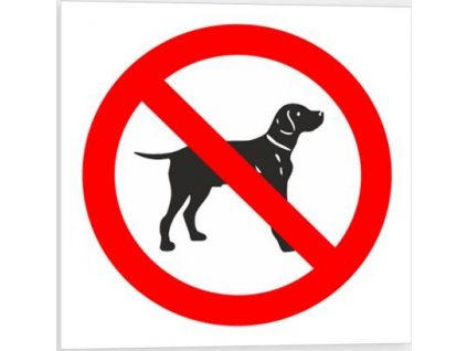 Zákaz vstupu se psem - symbol