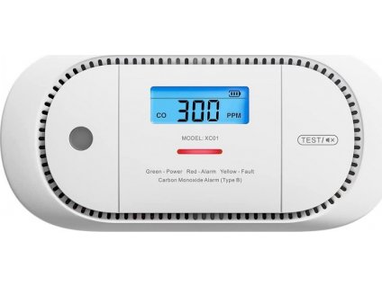 Detektor oxidu uhelnatého (CO) s LCD displejem, X-SENSE model XC01 (Varianty Detektor oxidu uhelnatého (CO) s LCD displejem, X-SENSE model XC01, Kód: 25675)