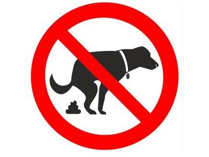 Zákaz venčení psů - SYMBOL