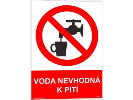 Voda nevhodná k pití