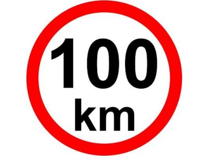 Omezení rychlosti – 100 km/hod retroreflexní
