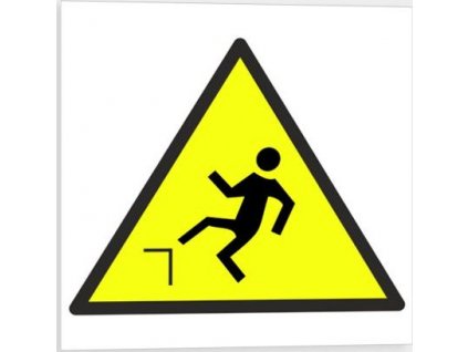 Pozor nebezpečí pádu - symbol