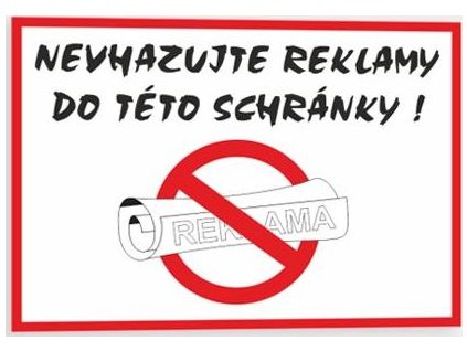 Nevhazujte reklamy do této schránky