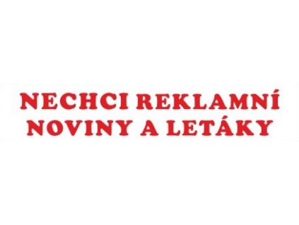 Nechci reklamní noviny a letáky