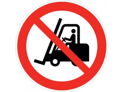 Podlahová značka Zákaz vjezdu motorovým vozíkům