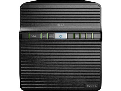 Synology Disk Station DS423 - Server NAS - 4 zásuvky - SATA 6Gb/s - RAID RAID 0, 1, 5, 6, 10, JBOD - RAM 2 GB - Gigabit Ethernet - iSCSI podpora
