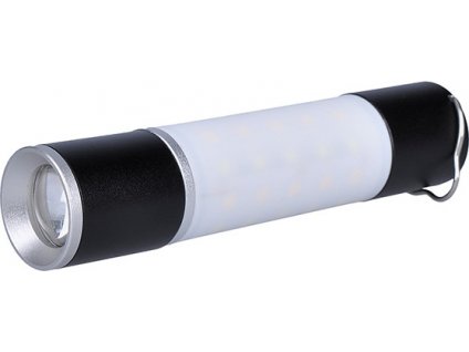 Solight LED ruční nabíjecí svítilna s kampingovou lucernou, 250lm, Li-Ion, power bank, USB
