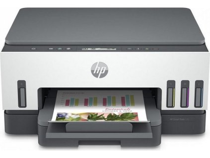 HP Smart Tank 720 All-in-One - Multifunkční tiskárna - barva - tryskový - plnitelný - Letter A (216 x 279 mm)/A4 (210 x 297 mm) (originální) - A4/Legal (média) - až 13 stran/min. (kopírování) - až 15 stran/min. (tisk) - 250 listy - USB 2.0, Wi-Fi(ac)