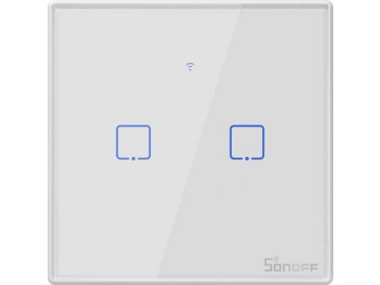 Smart Switch WiFi RF 433 Sonoff T2 EU TX (2-kanálový)