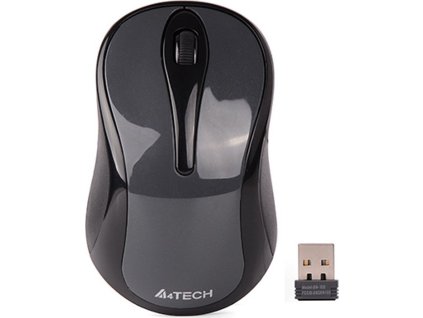 A4tech G3-280N, bezdrátová kancelářská myš V-Track, 1200 DPI, 2.4 GHz, černá/šedá