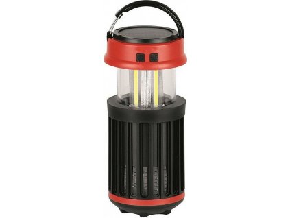 Solární lampa proti hmyzu a komárům, USB, červená, 15x8,60 cm