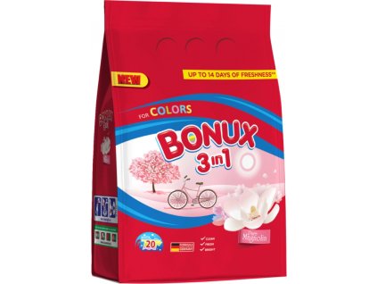 BONUX -1,5kg,  20 dávek Color PURE MAGNOLIA