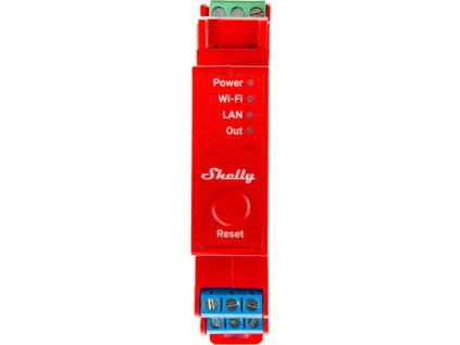 Chytrý vypínač na lištu DIN Shelly Pro 1PM s měřením výkonu, 1 kanál
