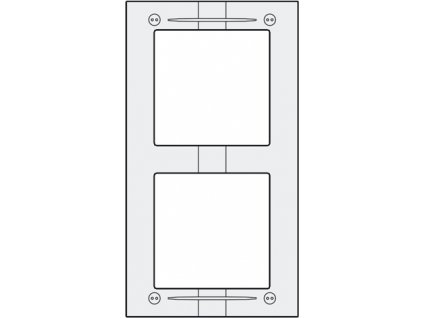 MAS62 - hliníkový montážní rámeček 2 moduly