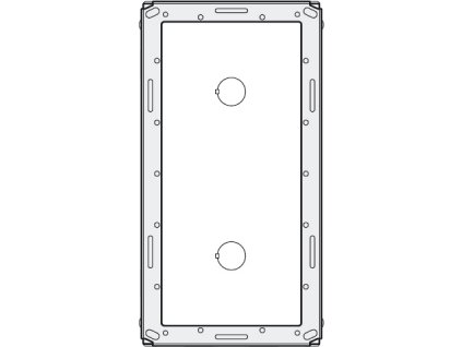 MA72 - zápustná montážní krabička 2 moduly