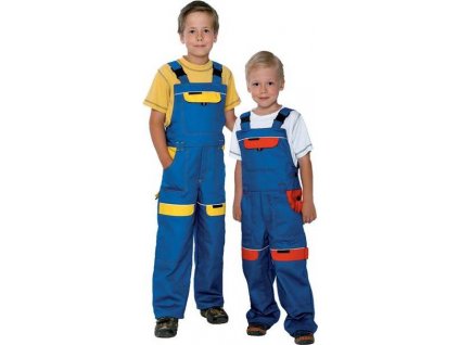 Dětské kalhoty s laclem ARDON®COOL TREND modro-žlutá