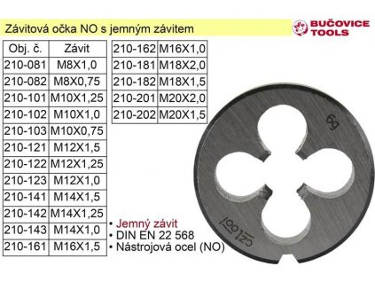 Závitové očko M16x1,0 NO jemný závit