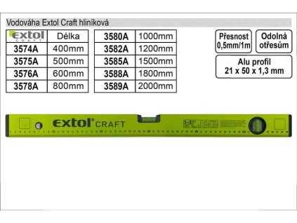 Vodováha Extol Craft 1500mm