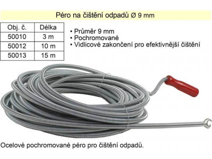 Protahovací péro na čištění odpadů délka 3m