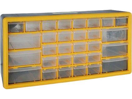 Organizér na stenu Strend Pro SBx3045-E, 30 zásuviek, 50x16x25,5 cm, max. 25 kg