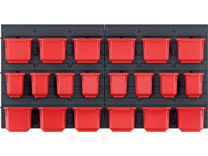 Závěsný panel s 20 boxy na nářadí ORDERLINE 800x165x400 KISTENBERG