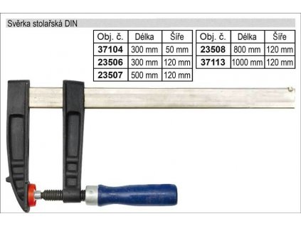 Svěrka stolařská DIN 800x120mm