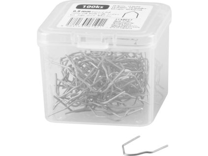 Spona pro pistol na sváření plastů, vnitřní úhel, 0,8 mm, bal. 100 ks