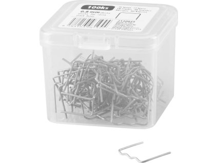 Spona pro pistol na sváření plastů, plochá vlna, 0,8 mm, bal. 100 ks