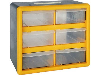 Organizér na stenu Strend Pro SBx3045-A, 06 zásuviek, 26.5x16x23.5 cm, max. 12 kg
