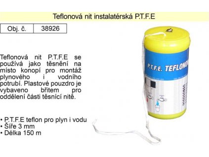 Teflonová nit instalatérská P.T.F.E