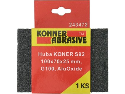 Huba KONNER P120, brúsna špongia, 100x70x25 mm, AluOxide