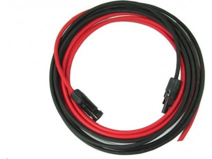 Solární kabel H1Z2Z2-K, 6mm2, červený+černý s konektory MC4, 10m