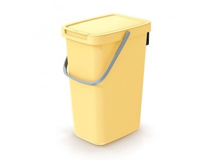 Odpadkový koš SYSTEMA Q COLLECT světle žlutý, 12l