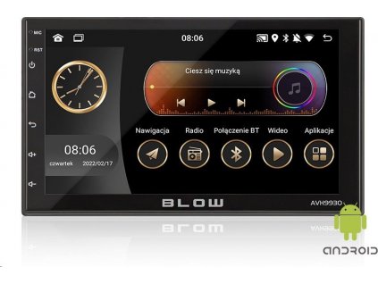 BLOW AVH-9930 Autorádio s OS Android 11, MP3, USB, FM, GPS