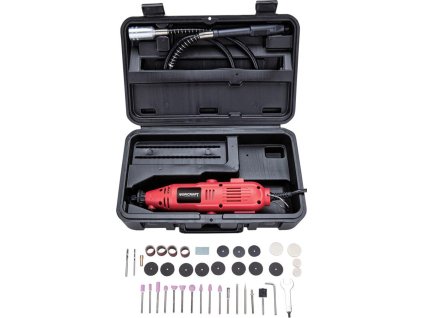 WORCRAFT Bruska přímá vysokoobrátková 135W s ohebným prodloužením, v kufru, EMG01-42