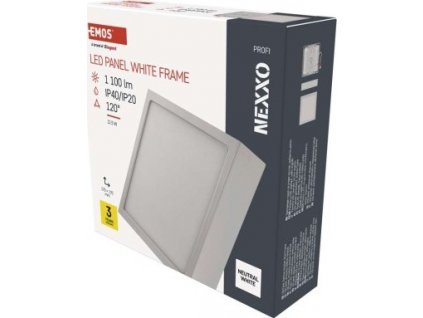 LED přisazené svítidlo NEXXO, čtvercové, bílé, 12,5W, neutrální bílá