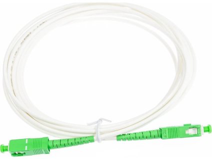 SC/APC-SC/APC FLEXI optický patch cord G.657B3 2mm 7m bílý simplex