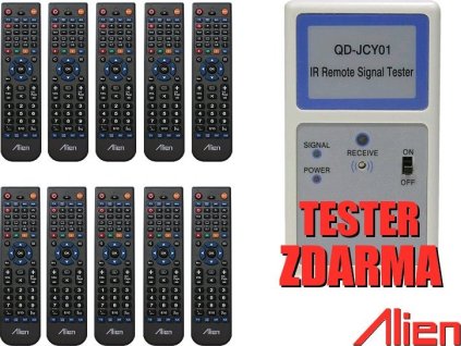 10x ovladač ALIEN 4v1 + IR TESTER ZDARMA